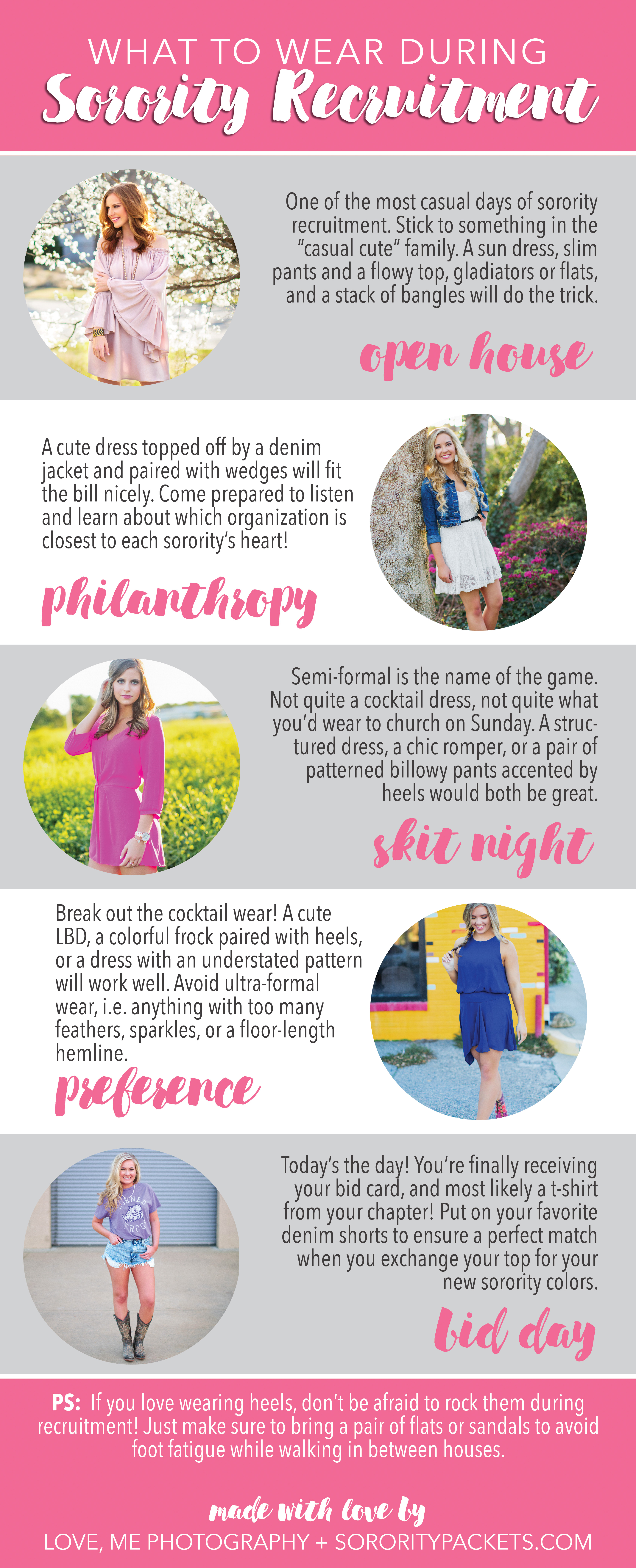 What to Wear During Each Round of Sorority Recruitment