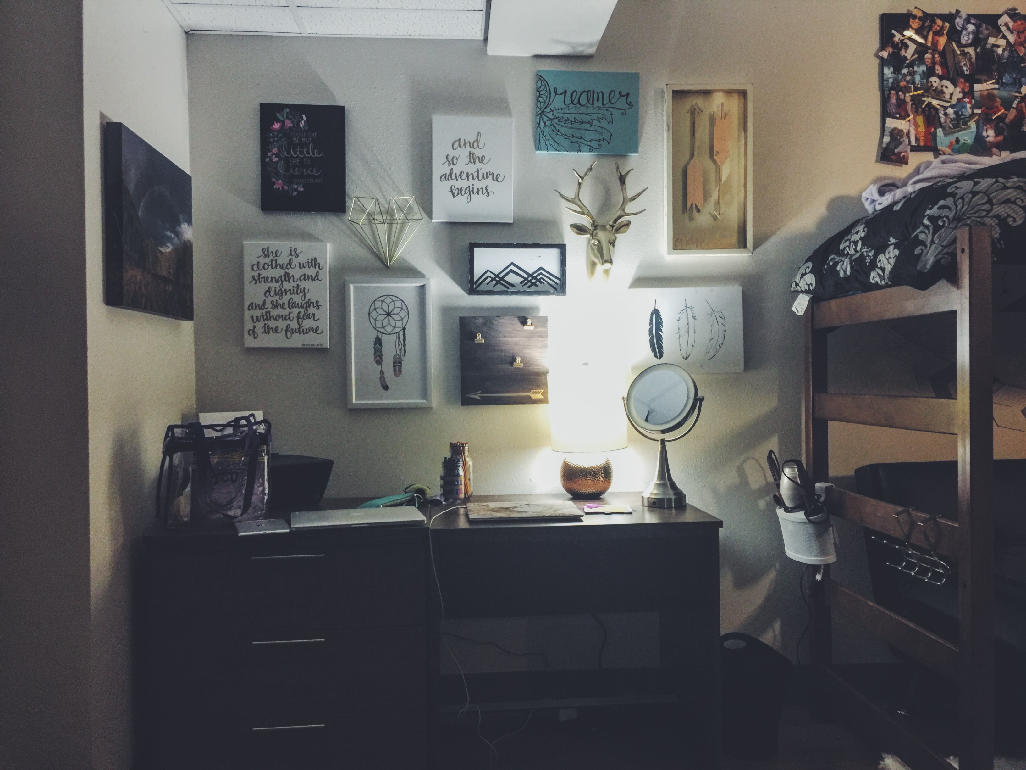 Dorm Room Ideas - Gallery Wall