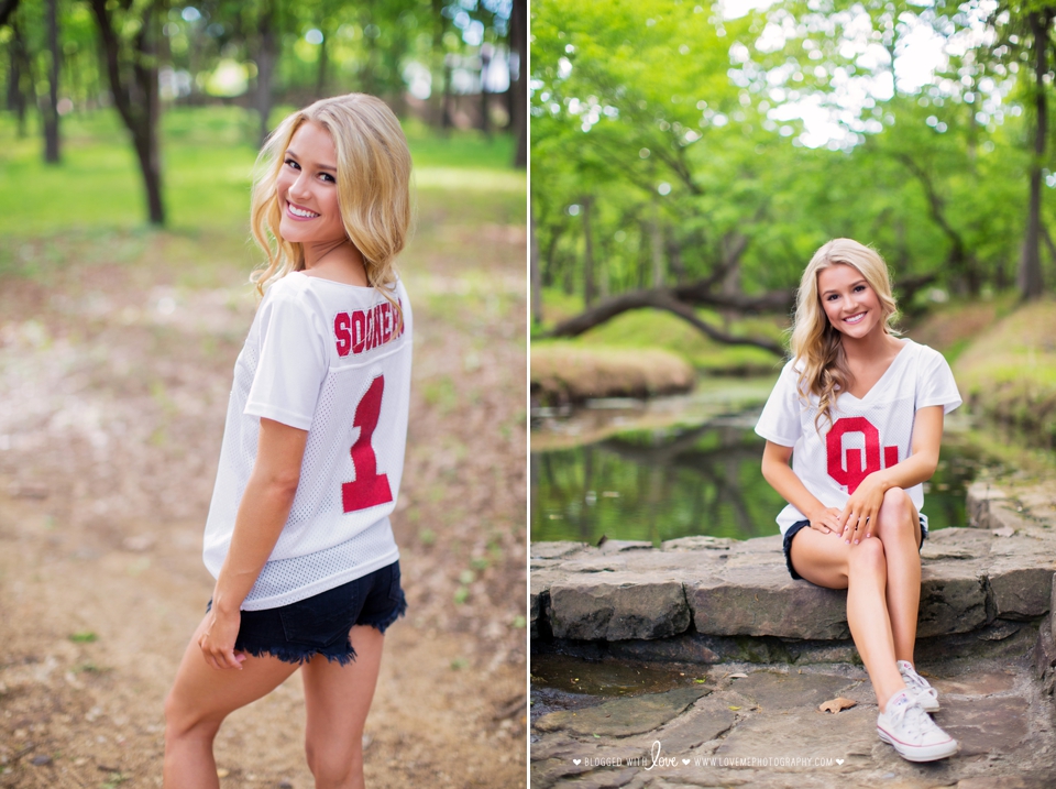 Senior portraits of girl from Marcus High School